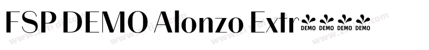 FSP DEMO Alonzo Extr字体转换